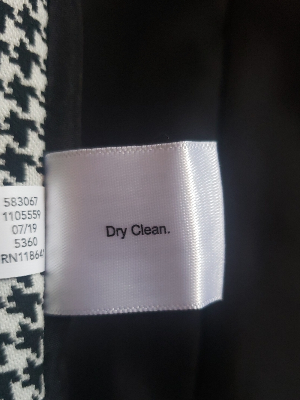 Lane Bryant , Sexy Stretch, Houndstooth Black White Blazer, Size 20 - Picture 13 of 13
